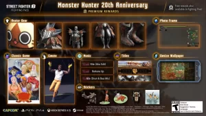 Street Fighter 6 and Monster Hunter 20th Anniversary collab rolls out this month