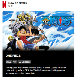 Netflix finally adds new episodes of the One Piece Enies Lobby arc
